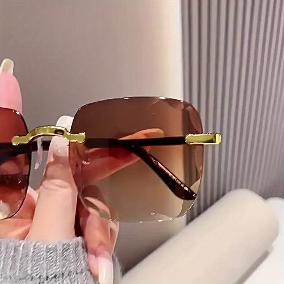 Stylish Rimless Square Fashion Glasses