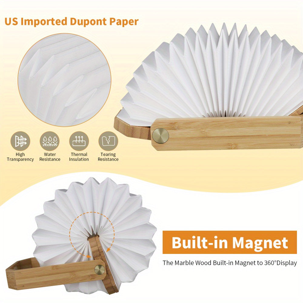 USB Rechargeable 1pc Folding Book Lamp