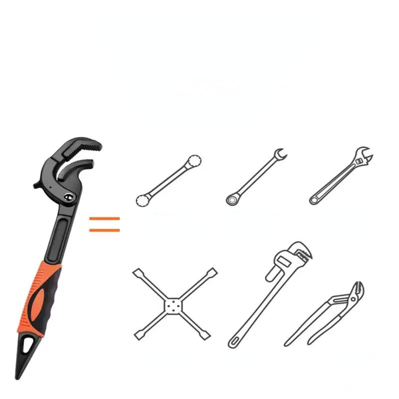 1pc Stainless Steel Self-Tightening Wrench