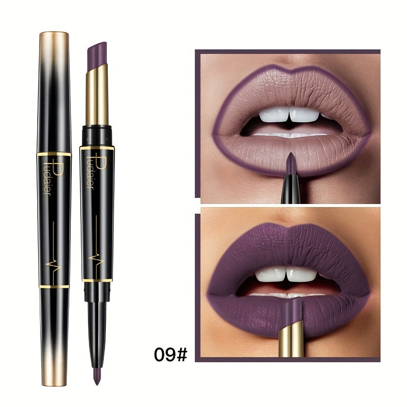 15 Color 2-In-1 Double-Ended Lipstick & Lip Liner