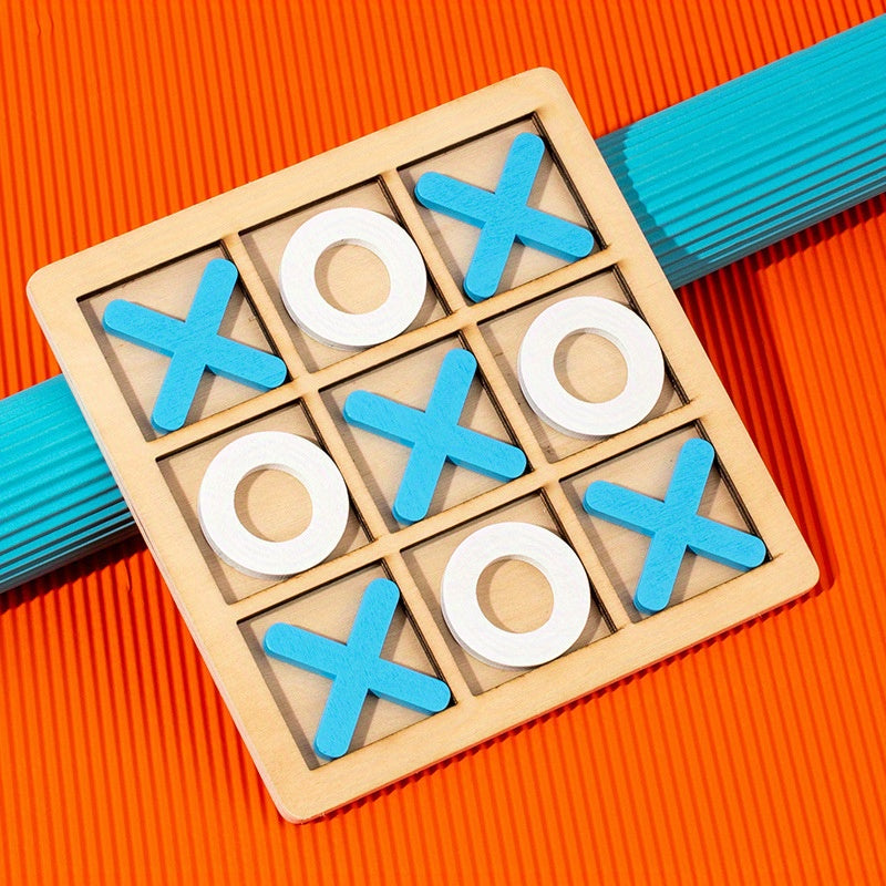 Wooden XO Chessboard,Children's Puzzle