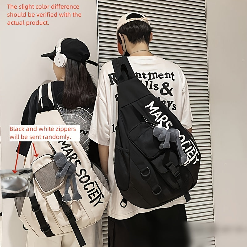Lightweight Durable Polyester Adjustable Strap Crossbody Bag