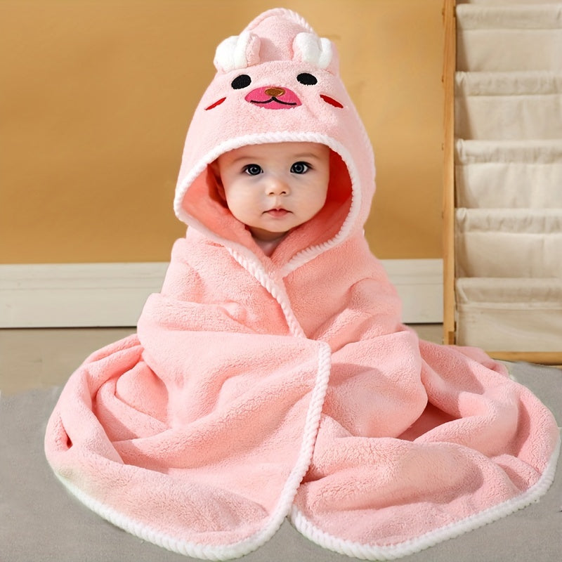 Soft Cartoon Animal Swaddling Blanket Set