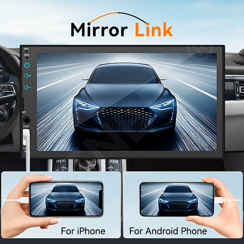 7-Inch Carplay Android Auto 1 Din Car Radio MP5 Player