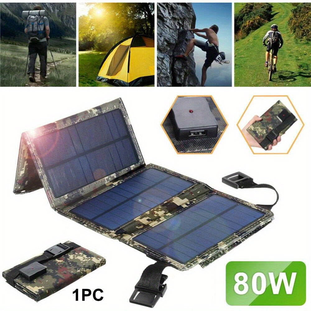 USB solar panel foldable mobile power bank outdoor camping hiking mobile phone charger