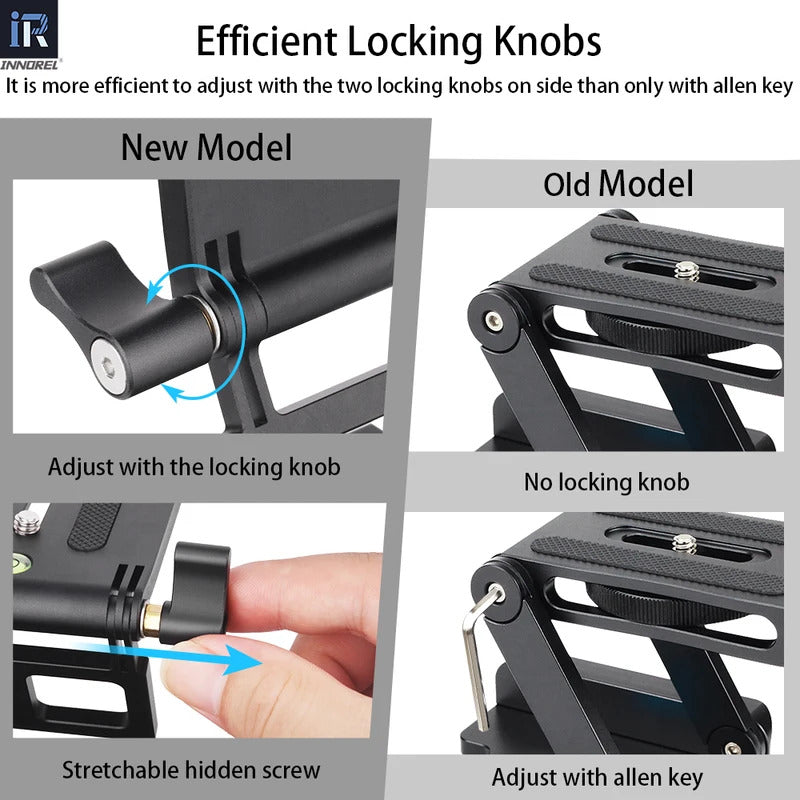 Z-type tilting tripod head
