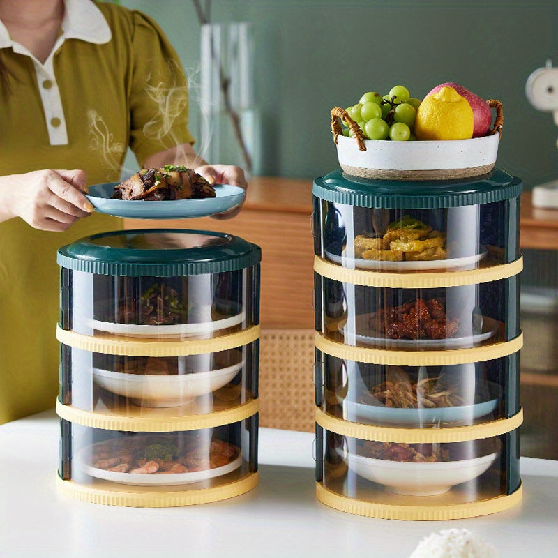 Multi layer food lid storage box