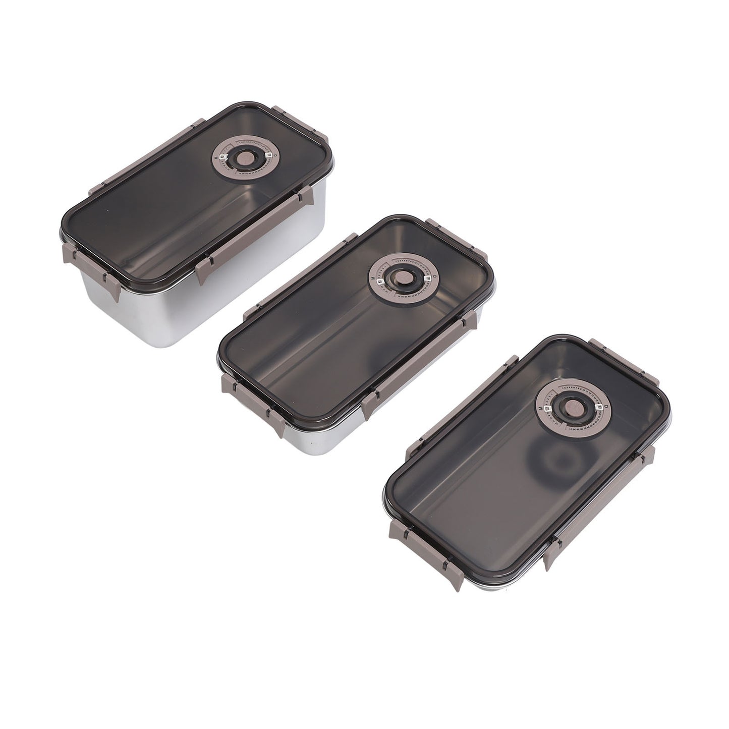 Stainless Steel Airtight Storage Containers 3-Pack