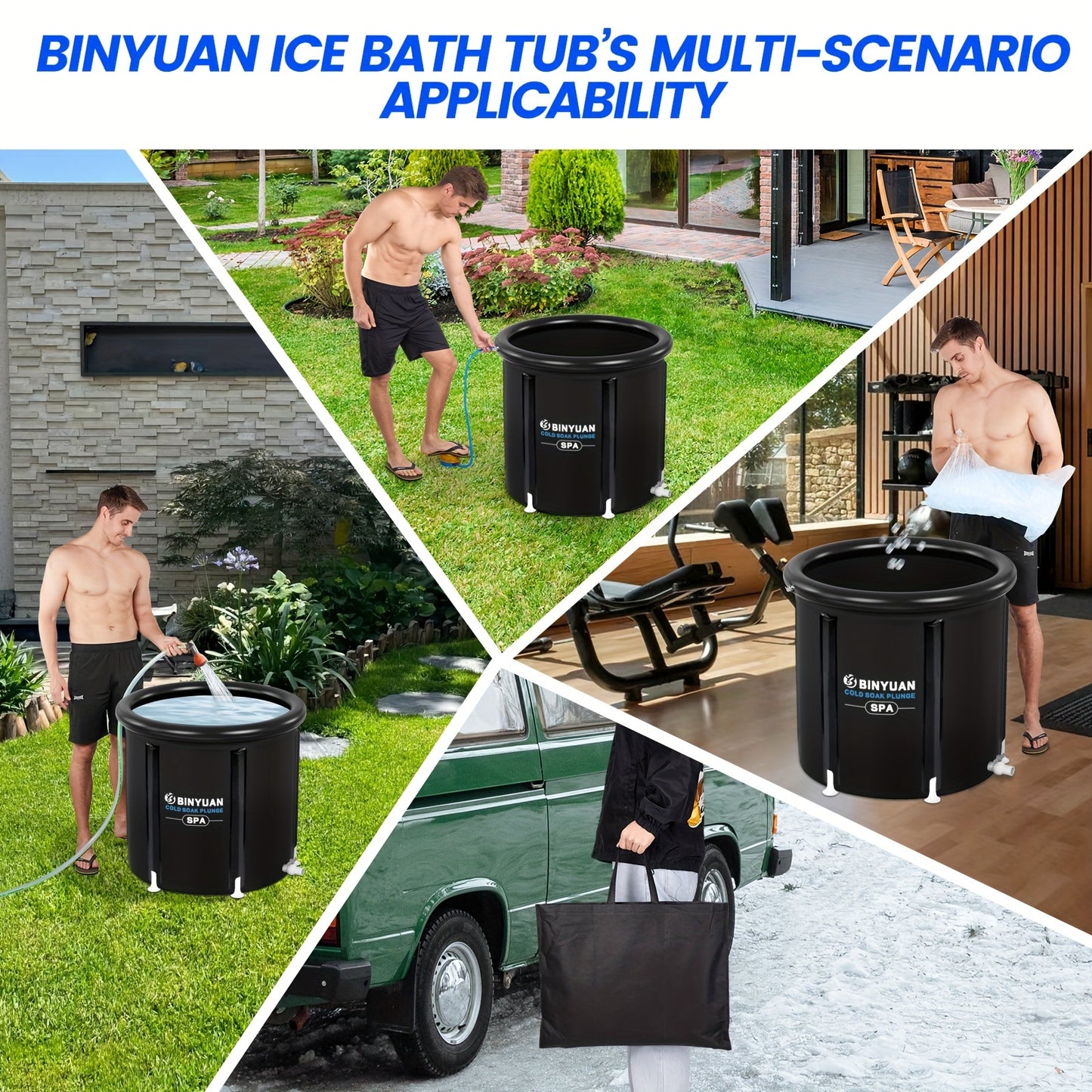 100 Gallon Cold Tub,Hot And Cold Dual-use Bathtub