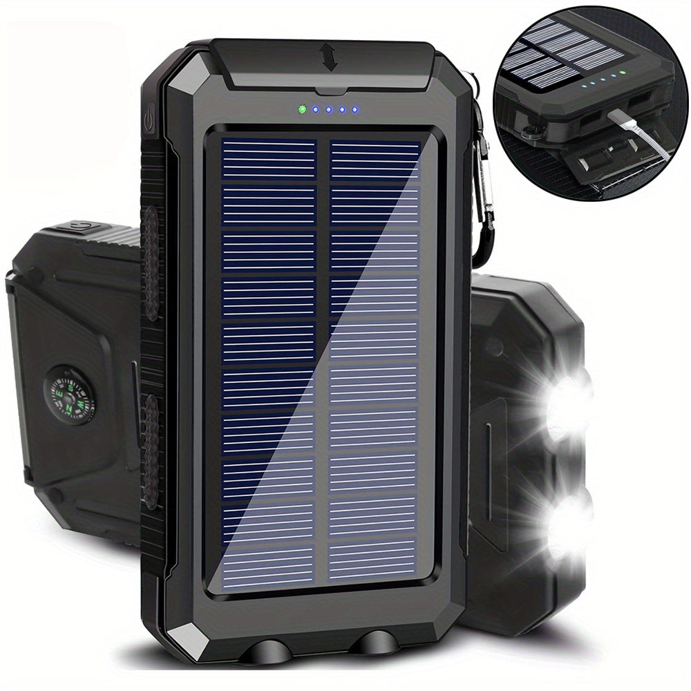 10000mAh Portable Solar Charger | Fast Charging