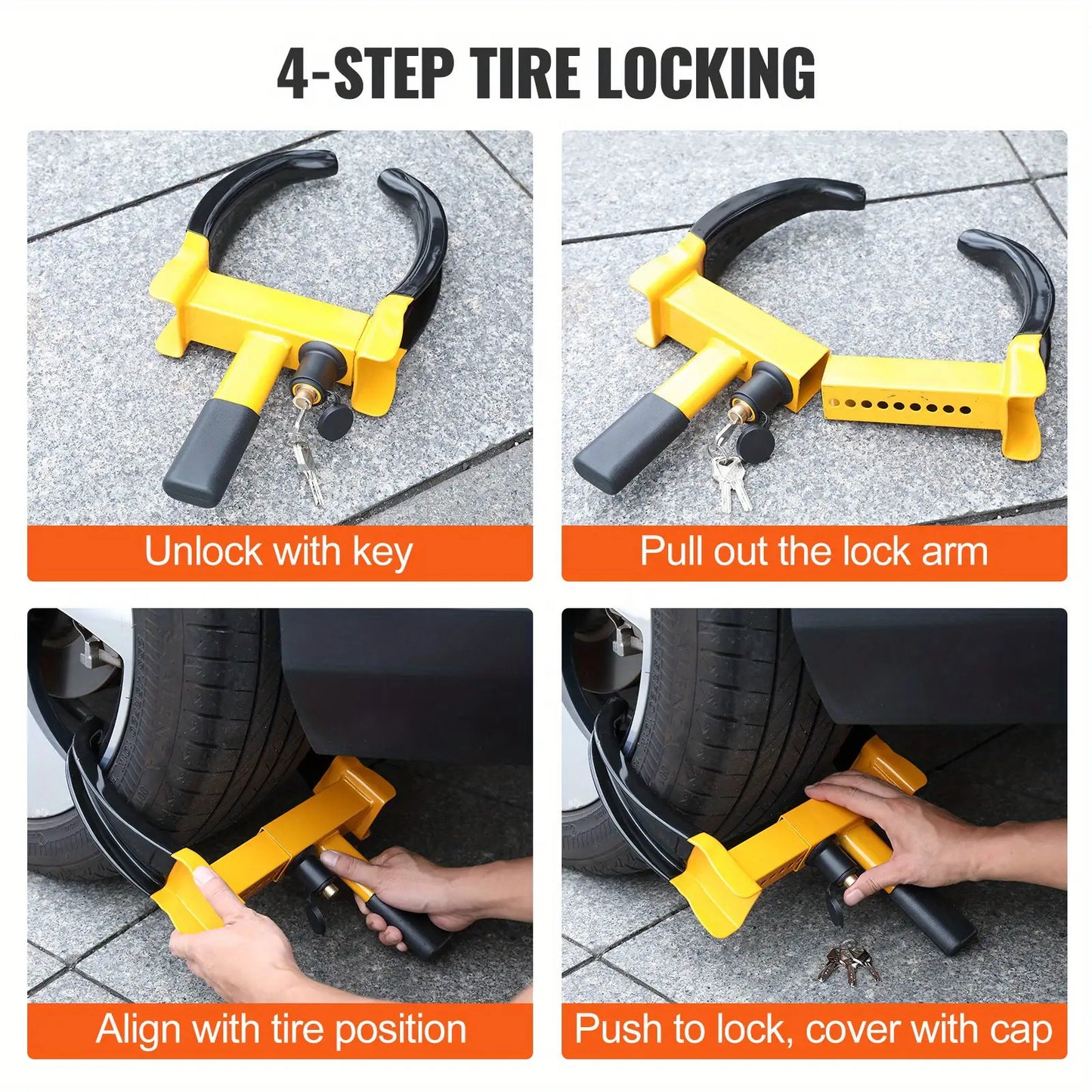 2 Set Universal Wheel Clamp