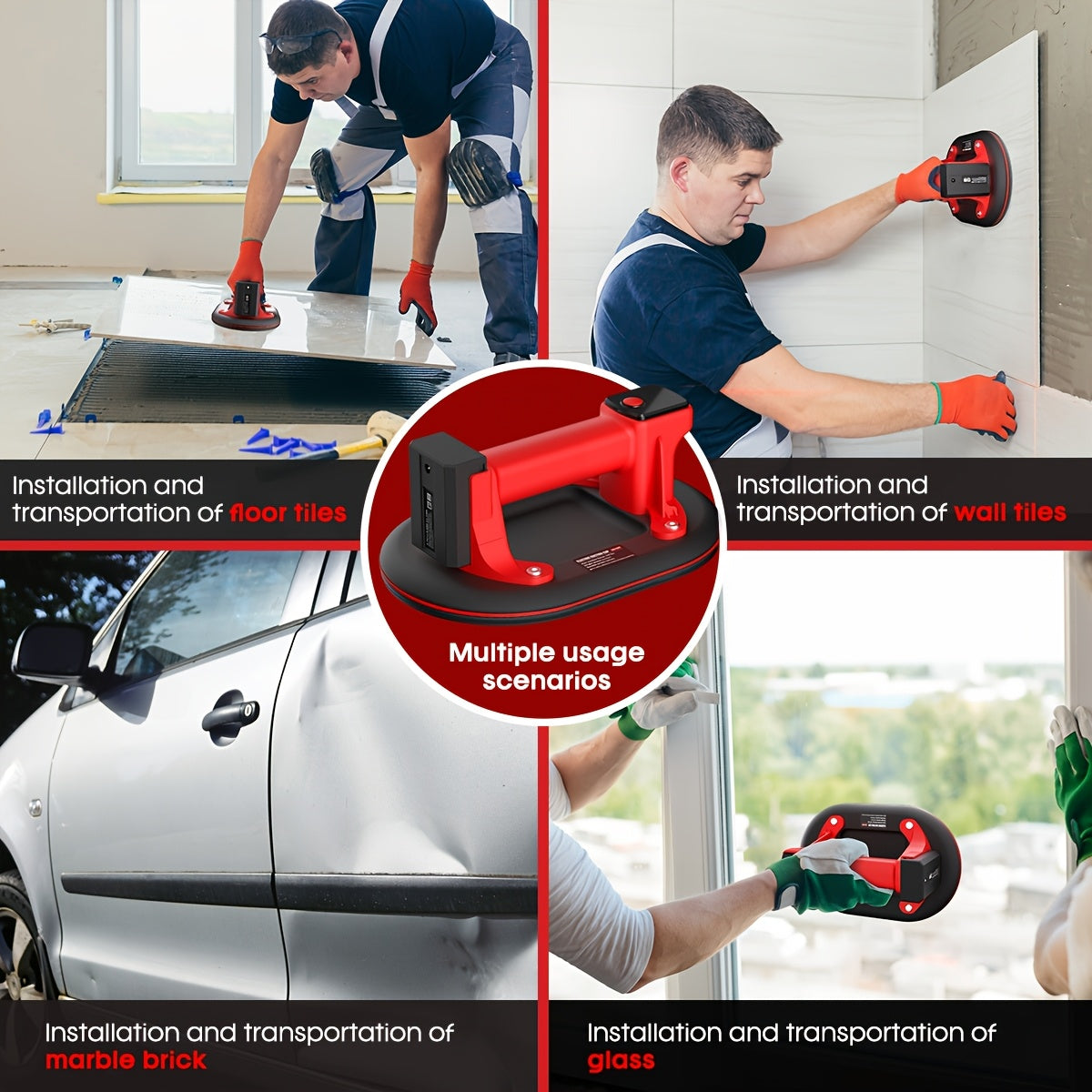 440 LBS Heavy Duty Electric Suction Cup Lifter