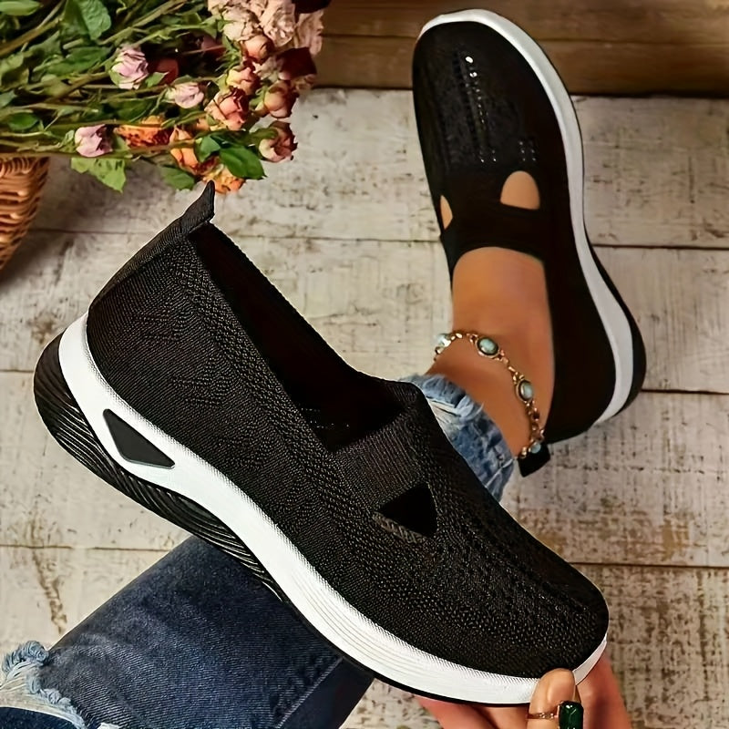 Women Orthopedic plaid Slip On Sneakers
