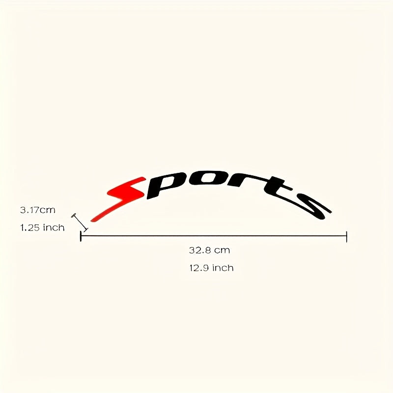8pcs for Four Tires SPORTS Sticker for Car Wheel Styling