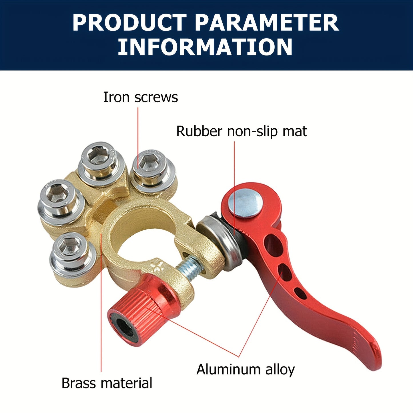 4pcs Zinc Alloy Quick Release Disassembly Clip