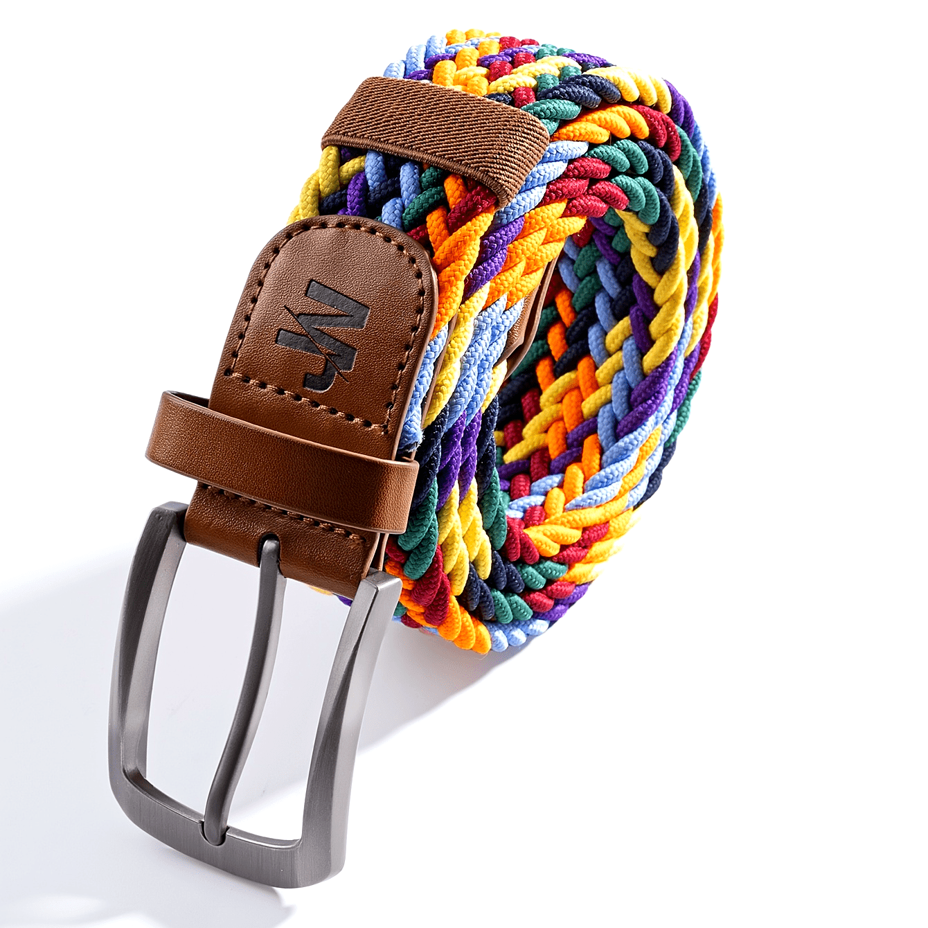 6pcs Colorful Braided Belt for Men & Women