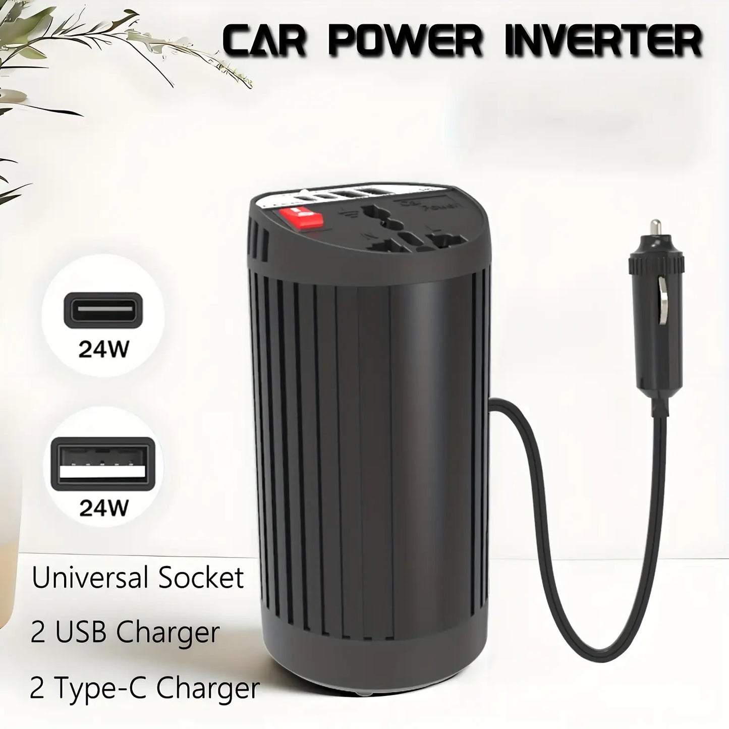 400W Vehicle Power Inverter Converting DC 12V to AC 220V
