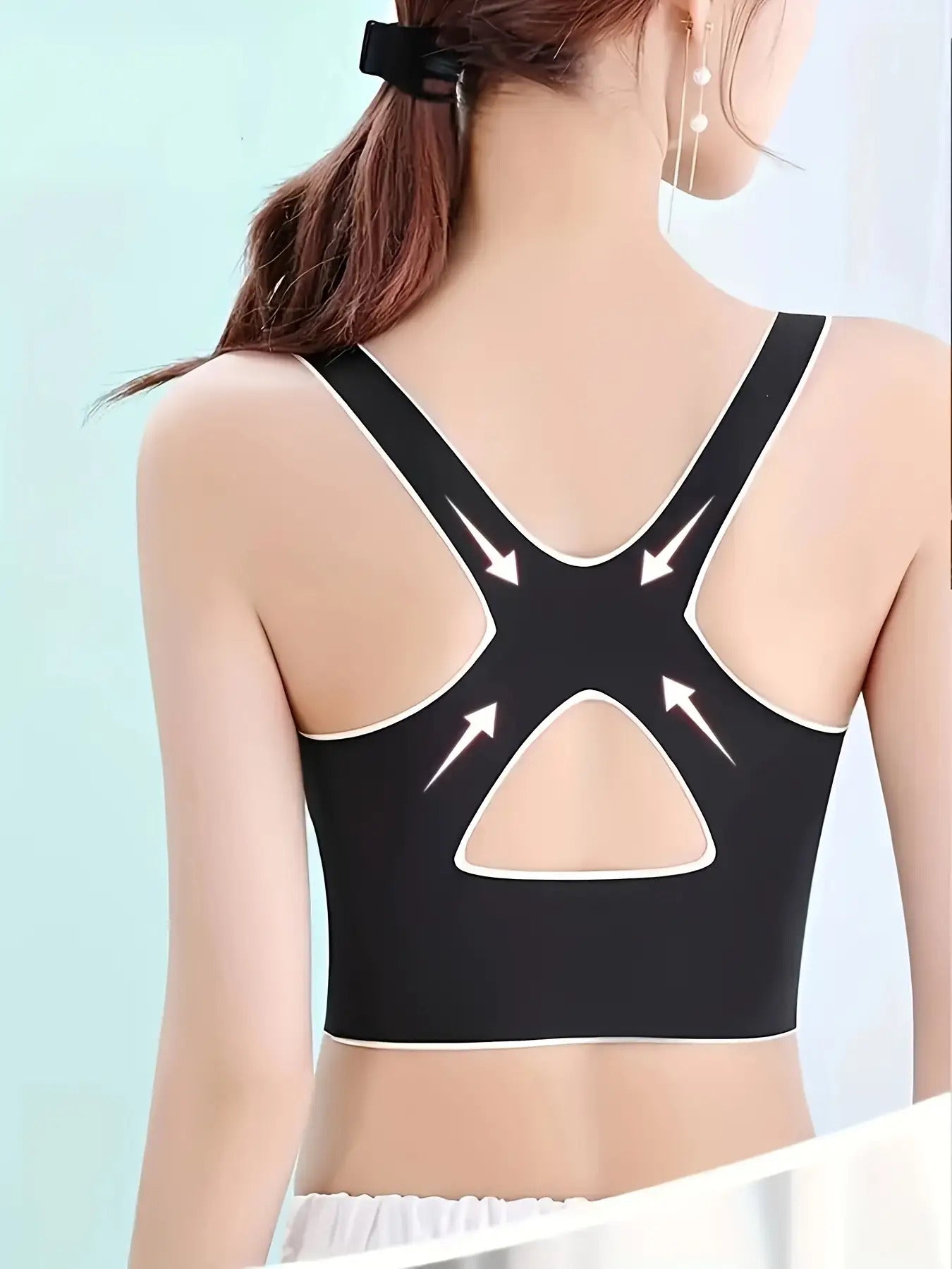 4pcs Women'S High Support Sports Bras