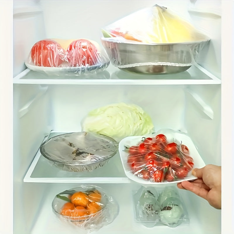 300pcs Plastic Stretchable Food Wrap, Elastic Cling Film
