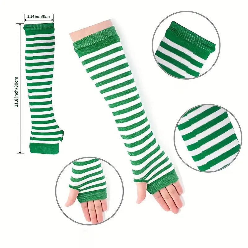 6 Sets of Women'S Striped Knee-High Socks
