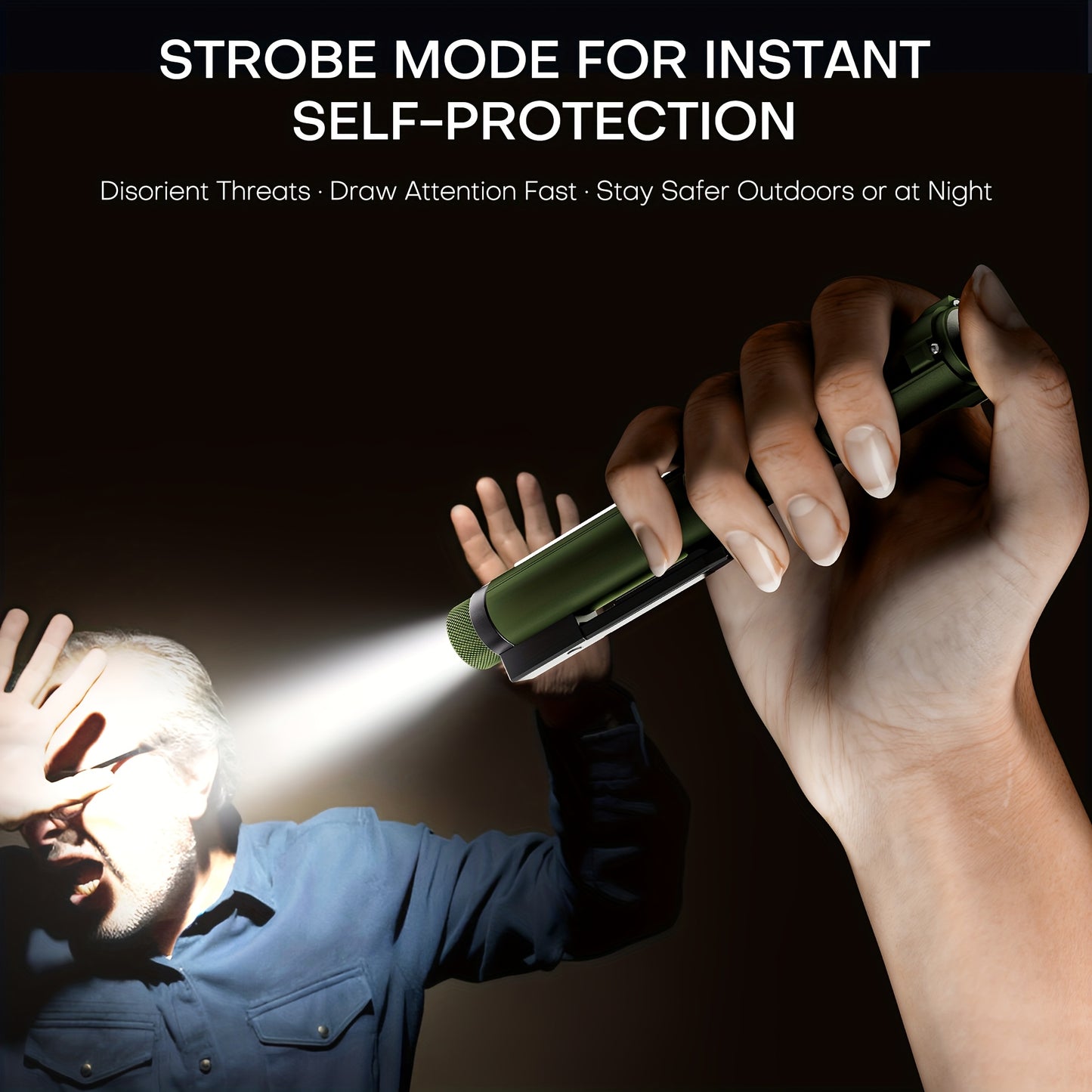 EDC Flashlight 600LM Rechargeable Pocket Flashlight