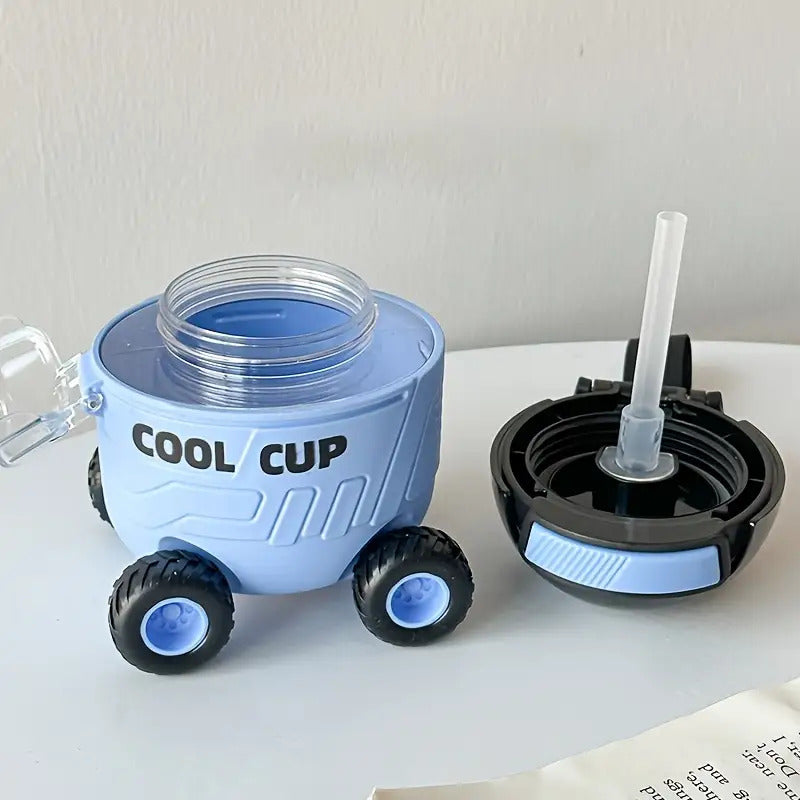 A New Type Of Cartoon Four-wheel Water Bottle