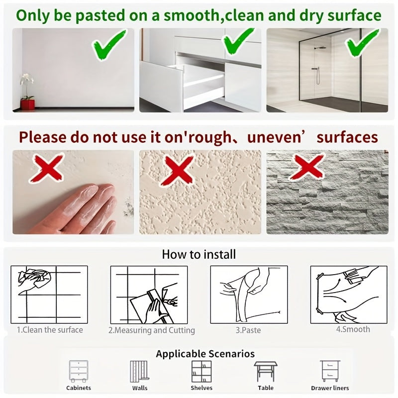 Waterproof, Durable Self-Adhesive Floor Stickers