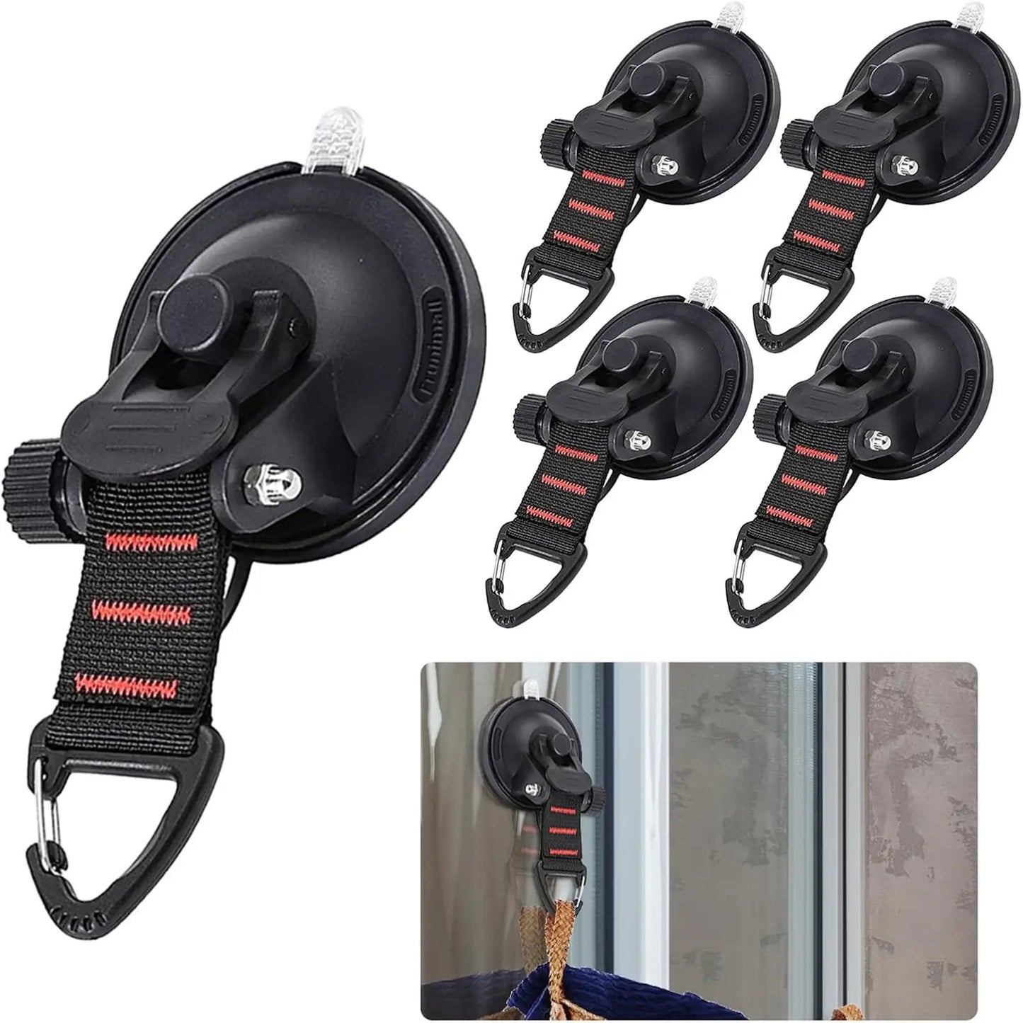 8-Pack Heavy Duty Vacuum Suction Cup Hooks