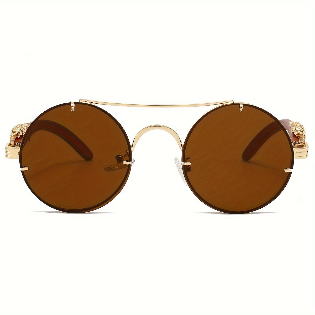 Fashionable Round Metal Frame Glasses