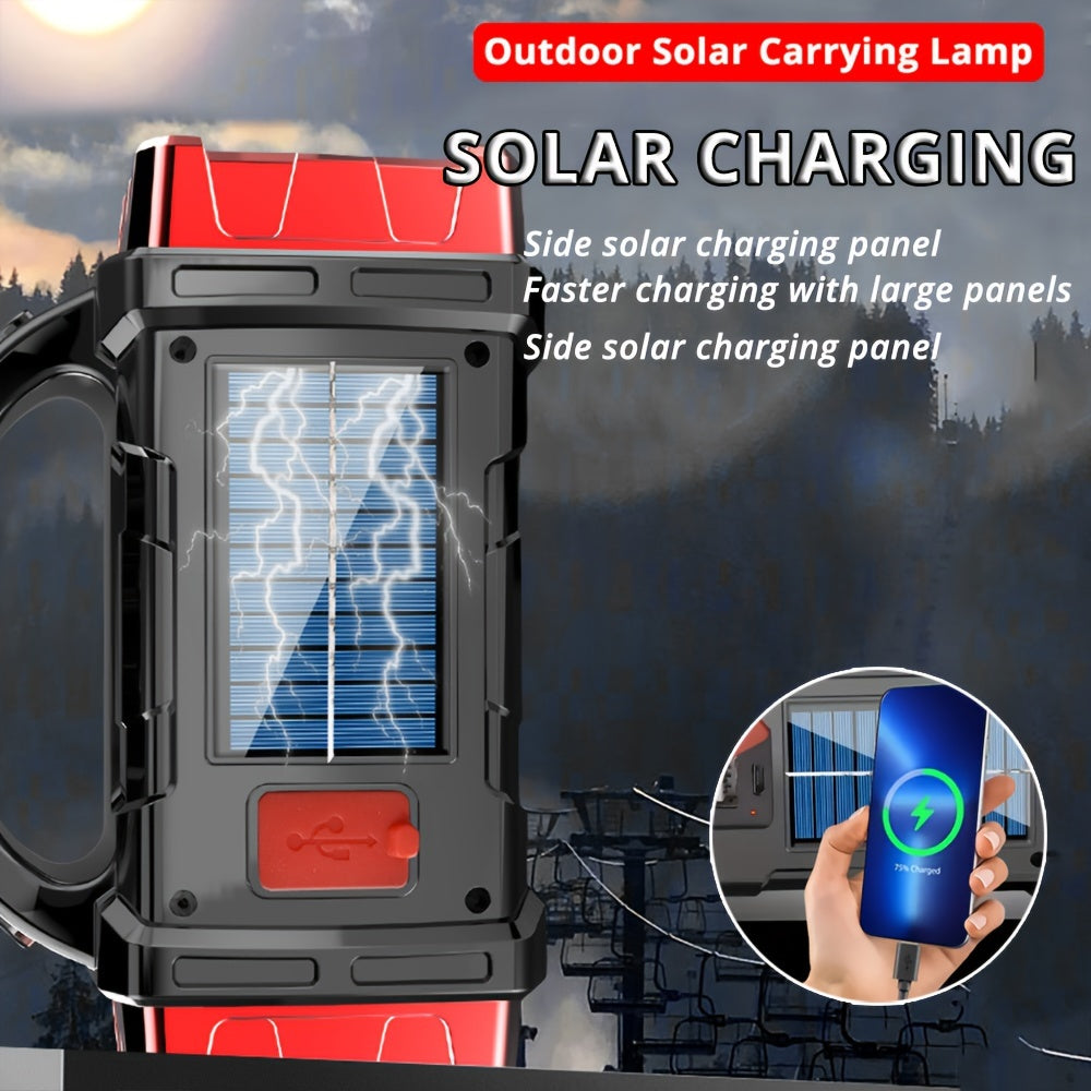 Solar & USB Rechargeable LED Lantern Flashlight