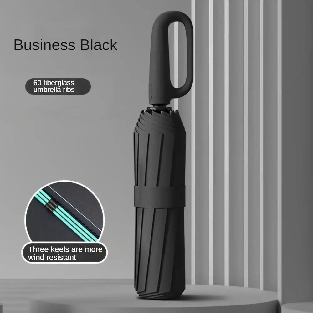 Automatic Umbrella with 10-Rib Windproof Design