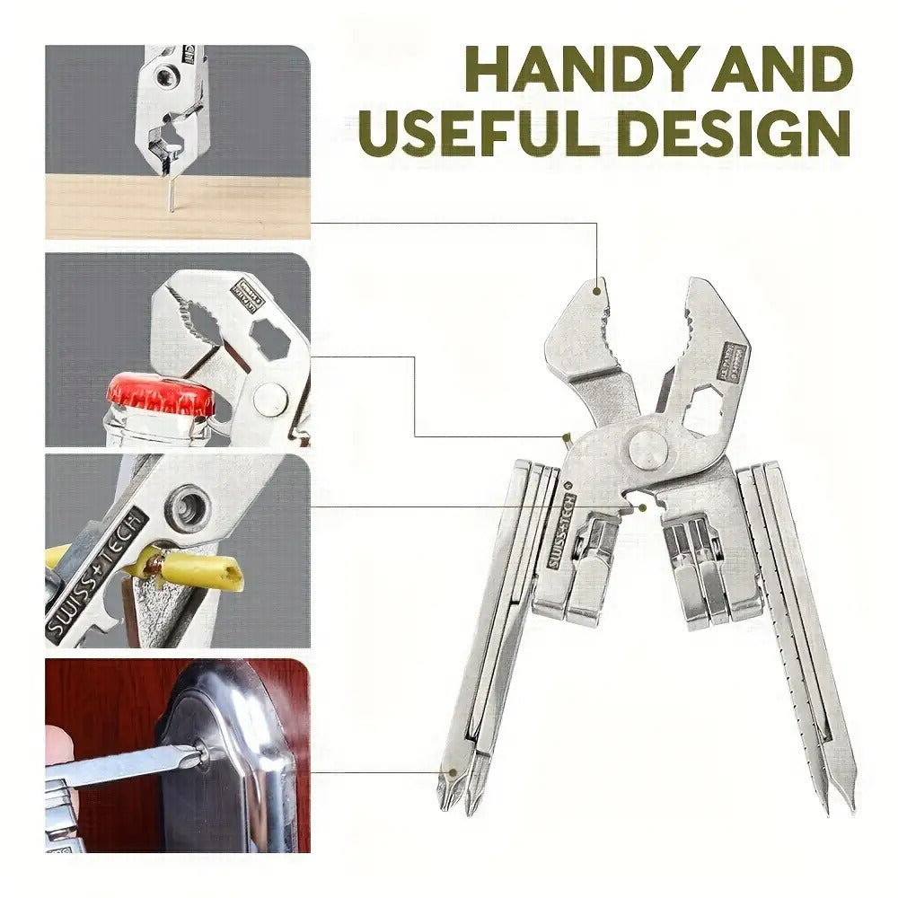 1pc 22-in-1 Stainless Steel Multi-Tool