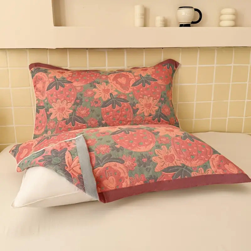 3pcs Soft Breathable Summer 3-Layer Mesh Towel Quilt Set
