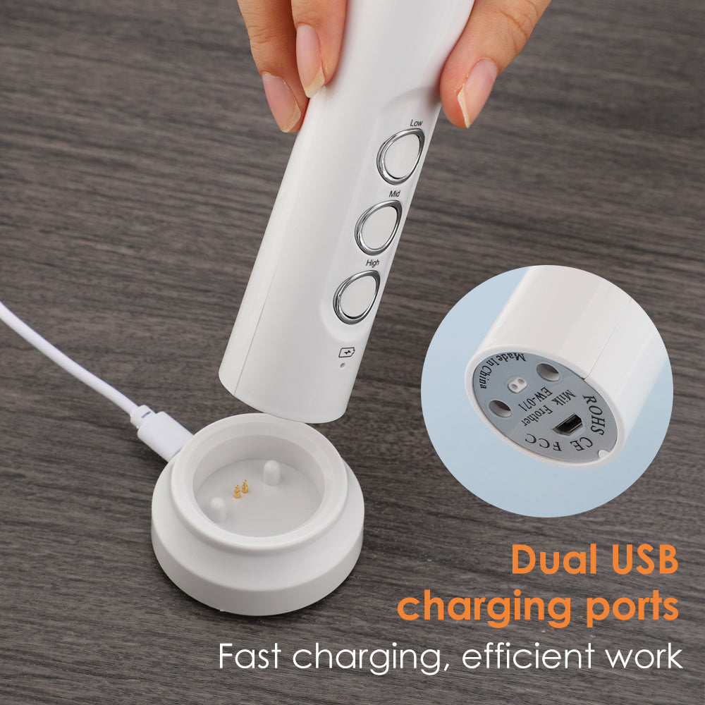 1pc Rechargeable 3-in-1 Electric Milk Frother