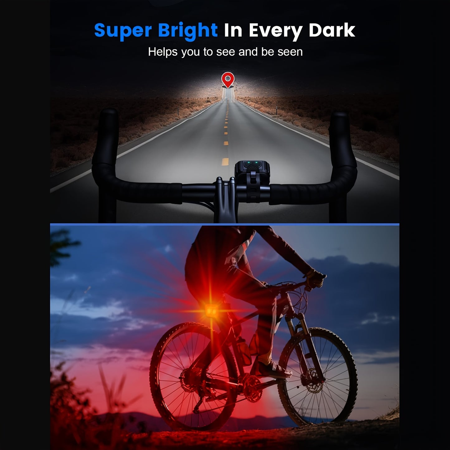 USB Rechargeable LED Bicycle Light