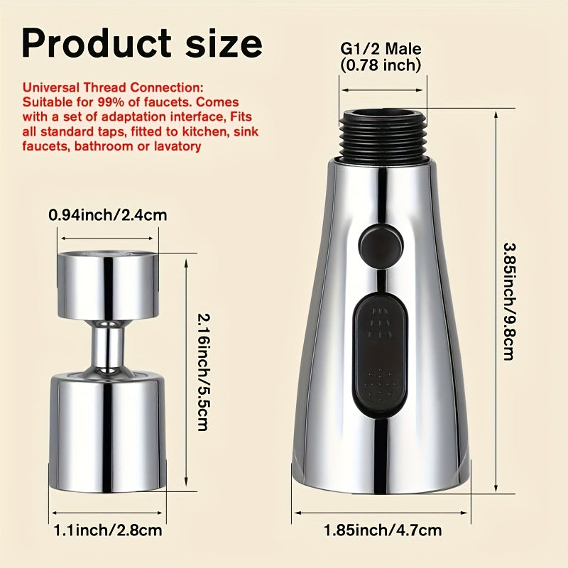 2pcs kitchen multi-purpose faucet accessories extension aerator