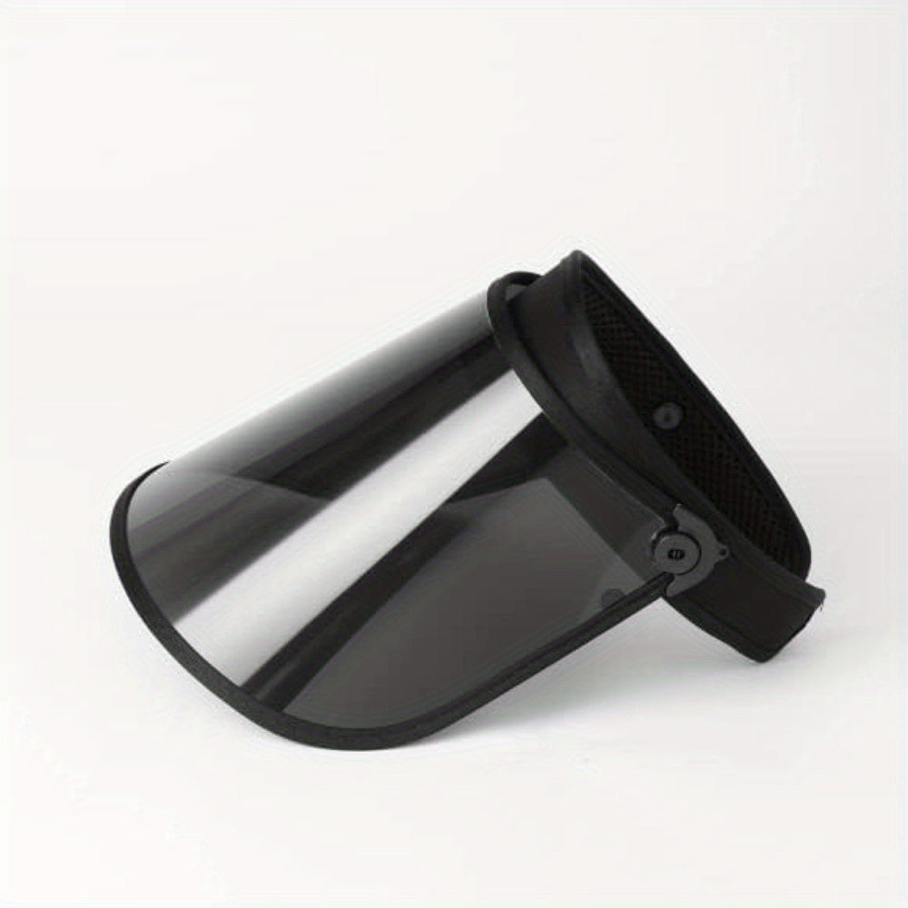 Black transparent bicycle visor