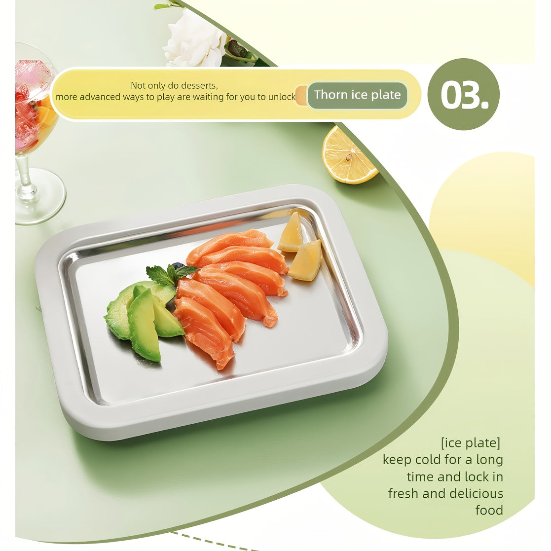Stainless Steel Square Ice Cream Maker