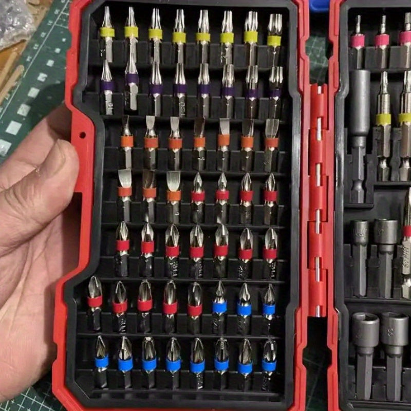 83pcs Rainbow Magic Box Electric Screwdriver Bit Set