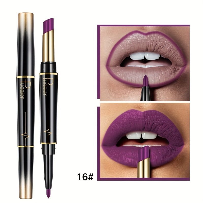 15 Color 2-In-1 Double-Ended Lipstick & Lip Liner