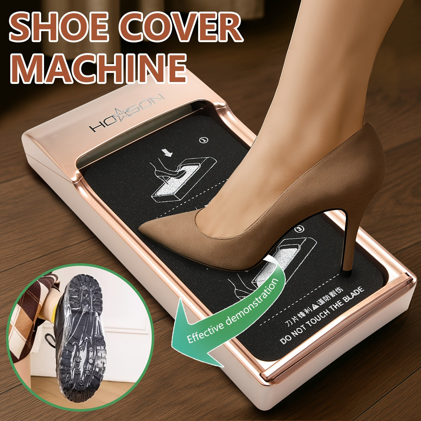 Automatic Shoe Disinfection Machine - No-Remove-Shoes Design