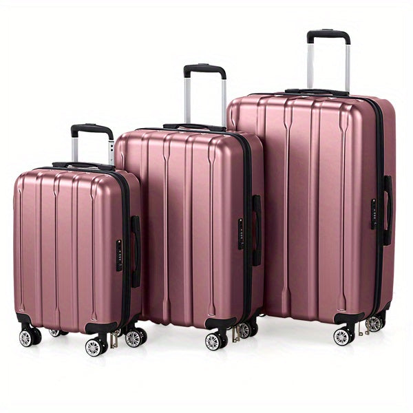 Suitcase Vertical Stripes Trolley Case 24In