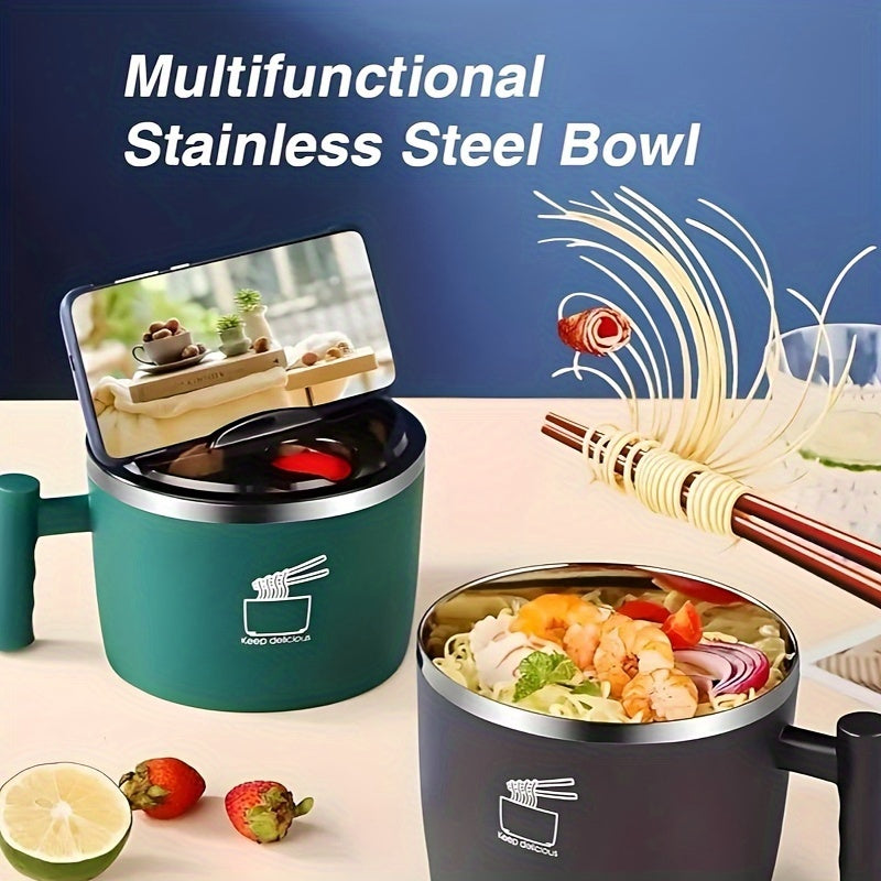6PCS Stainless Steel Instant Noodle Bowl