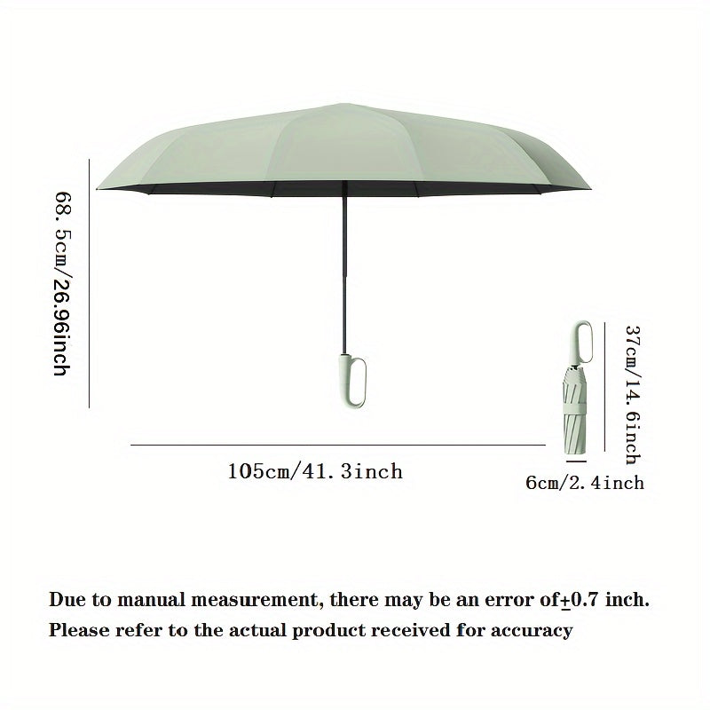 Automatic Umbrella with 10-Rib Windproof Design