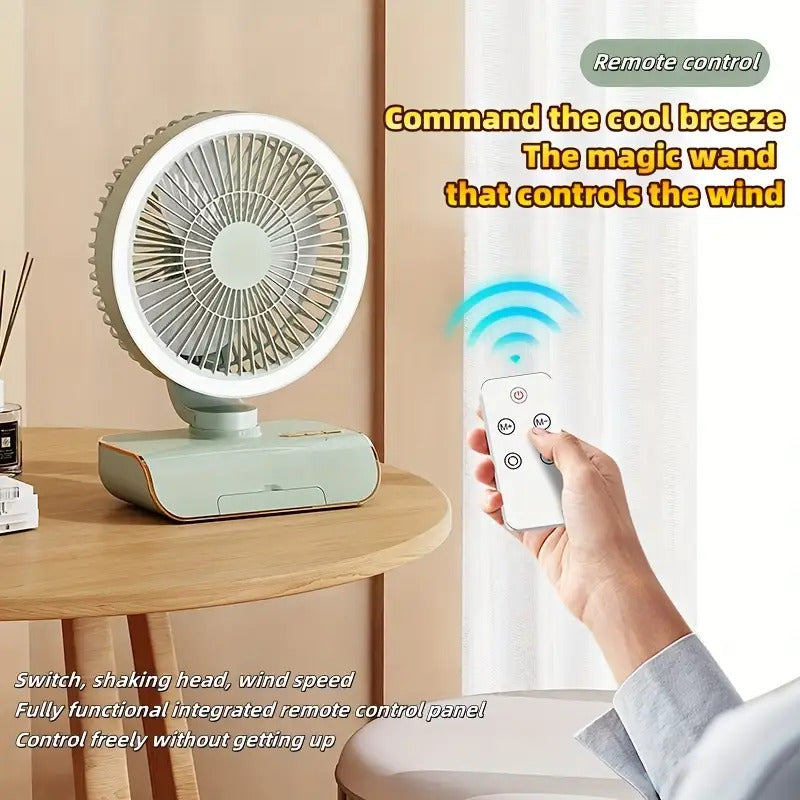 4000mAh 5-Speed Rechargeable Portable Fan