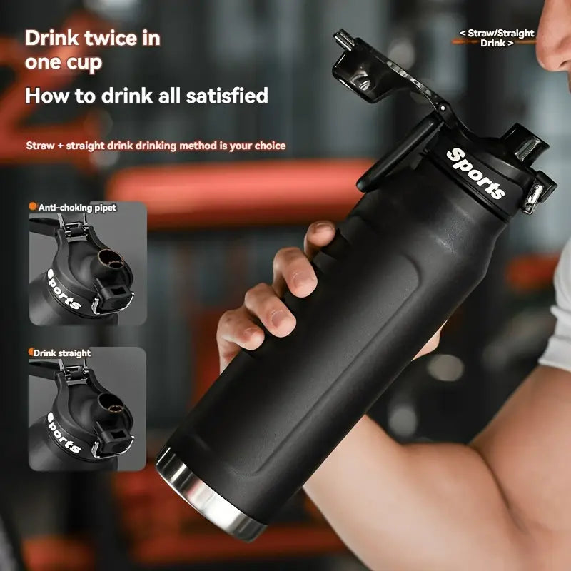 stainless steel preservation outdoor sports water bottle