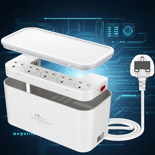 UK Plug Power Strip with 5 Outlet sockets & 3 USB Ports