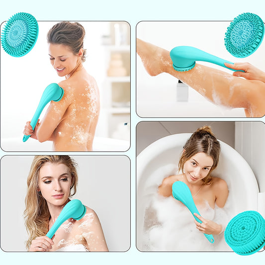 360° Fully Automatic Extended Handle Rotating Bath Cleaning Brush