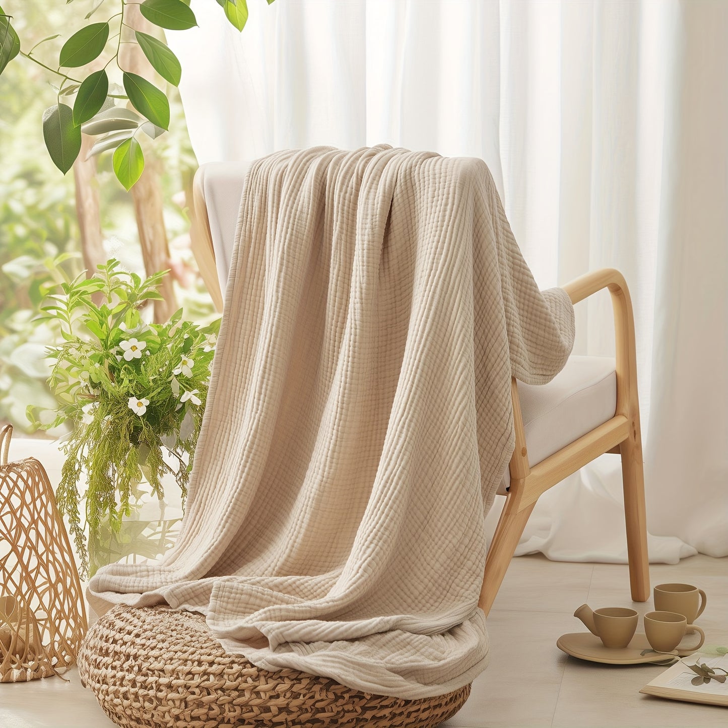 100% Cotton Muslin Blankets