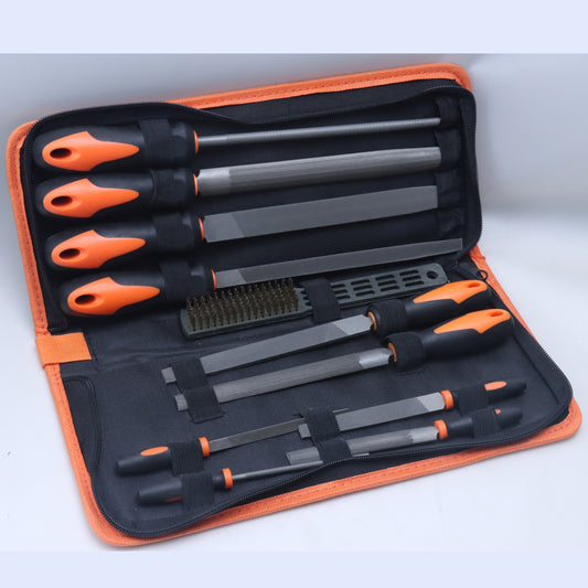 Heavy-duty 11pcs file tool set with carrying case